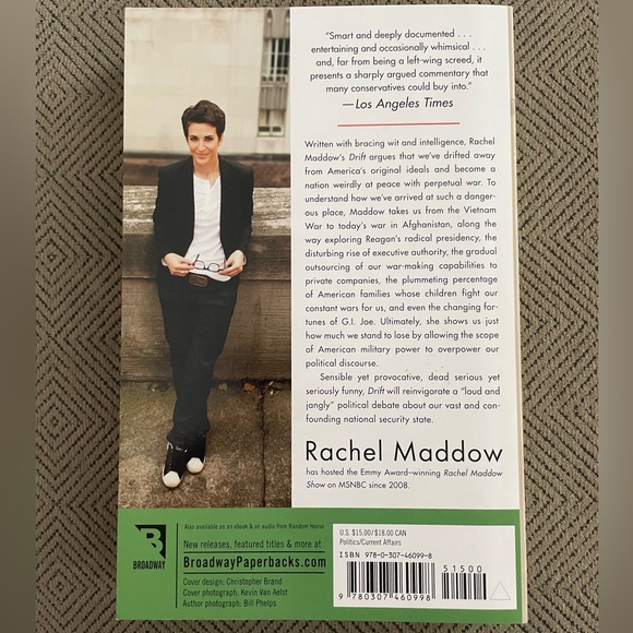 Drift by Rachel Maddow, 264 Pages, #1 New York Times Best Selling Book - Picture 2 of 6